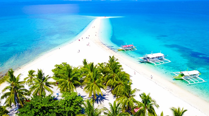 Kalanggaman Island in Palompon Leyte. Photo by Jalmz Sohoton Caves and Natural Bridge Park